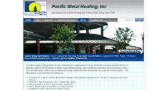 Desktop Screenshot of pacificmetalroofing.com